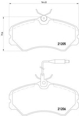 Тормозные колодки HELLA 8DB 355 017-841
