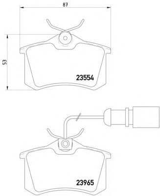 Тормозные колодки HELLA 8DB 355 018-601