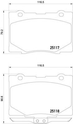 Тормозные колодки HELLA 8DB 355 019-571