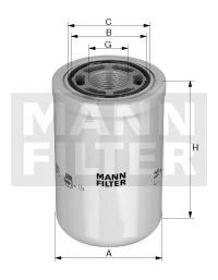 Гидрофильтр MANN-FILTER WH 1263 (автоматическая коробка передач, система привода рабочего оборудования)