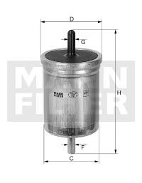 Топливный фильтр MANN-FILTER WK 6013