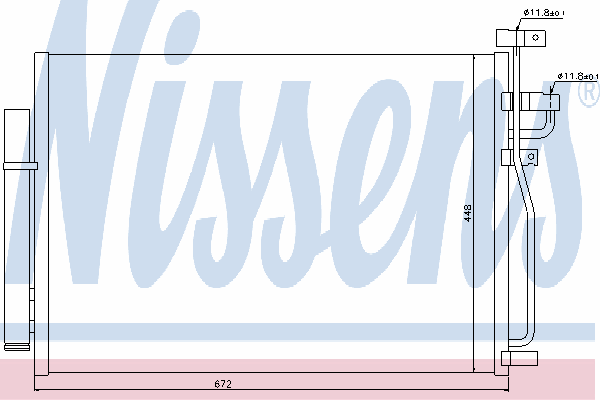 Радиатор кондиционера NISSENS 940010