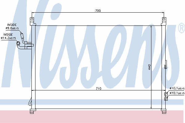 Радиатор кондиционера NISSENS 940014