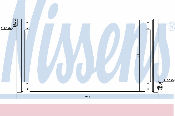 Радиатор кондиционера NISSENS 940025