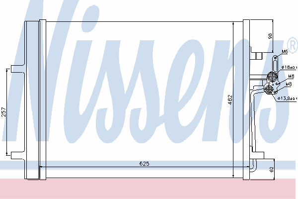 Радиатор кондиционера NISSENS 940044
