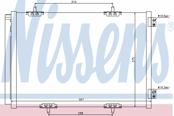 Радиатор кондиционера NISSENS 940055