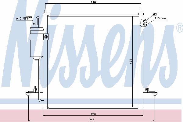 Радиатор кондиционера NISSENS 940068