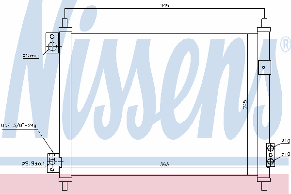 Радиатор кондиционера NISSENS 940078