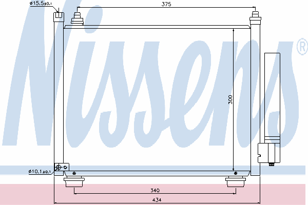 Радиатор кондиционера NISSENS 940092