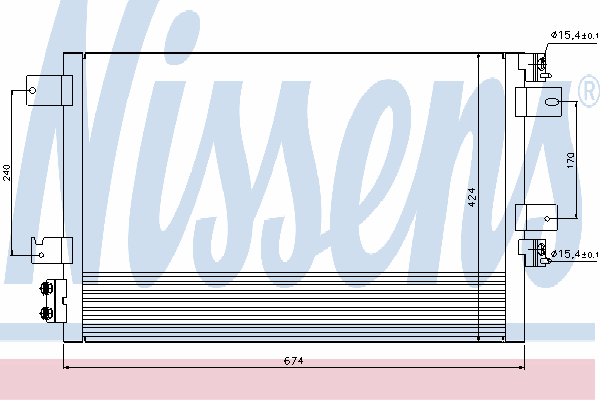 Радиатор кондиционера NISSENS 940151