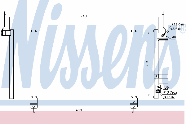 Радиатор кондиционера NISSENS 940164