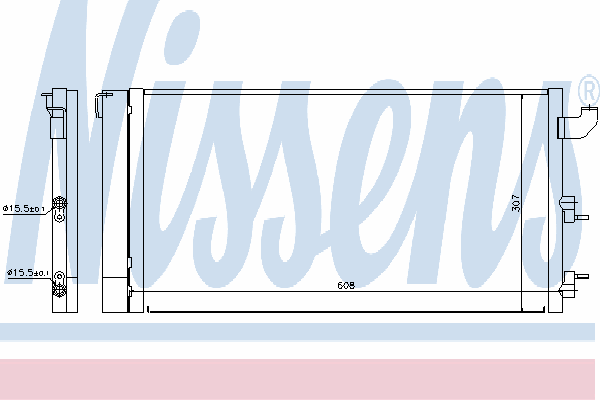 Радиатор кондиционера NISSENS 940173
