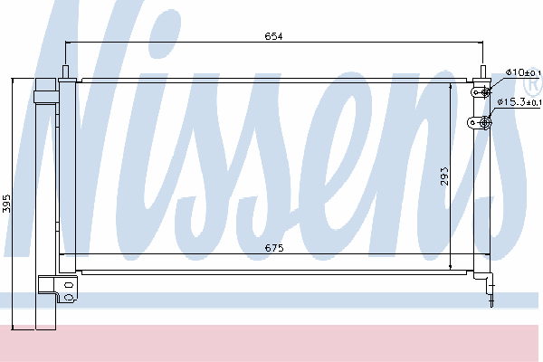 Радиатор кондиционера NISSENS 940175