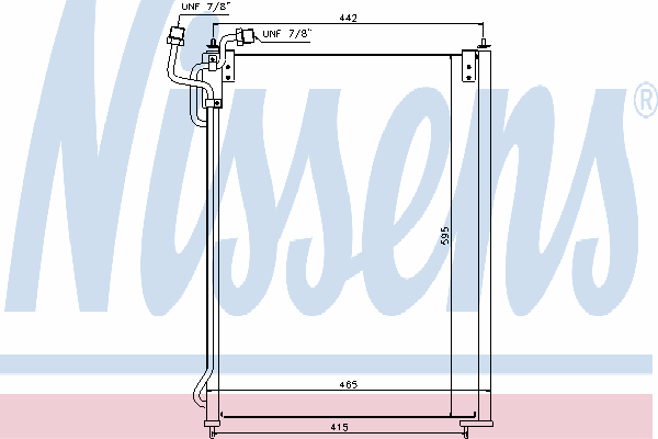 Радиатор кондиционера NISSENS 940180