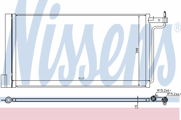 Радиатор кондиционера NISSENS 940181