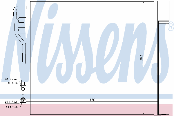 Радиатор кондиционера NISSENS 940185
