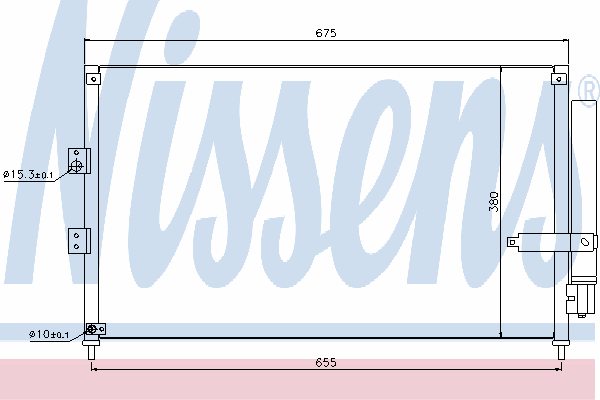 Радиатор кондиционера NISSENS 940197