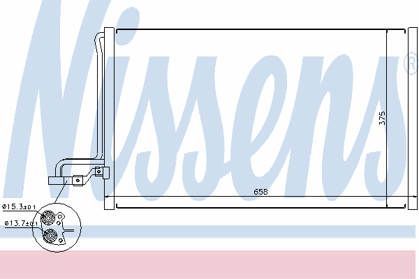 Радиатор кондиционера NISSENS 940220