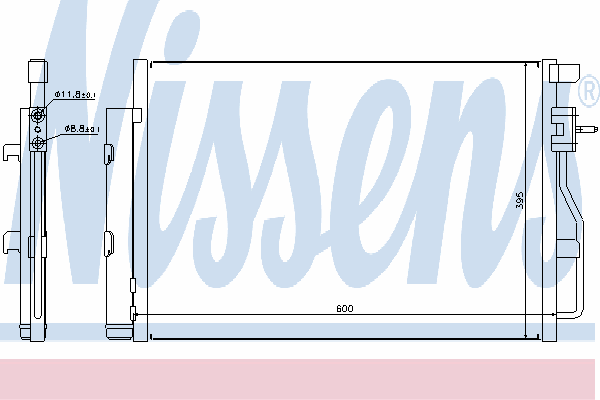 Радиатор кондиционера NISSENS 940246
