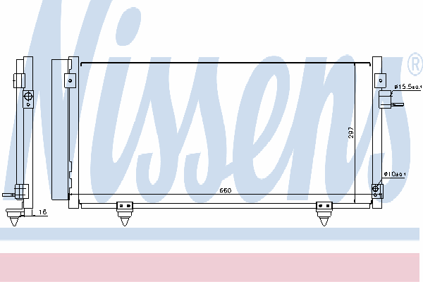 Радіатор кондиціонера NISSENS 940257
