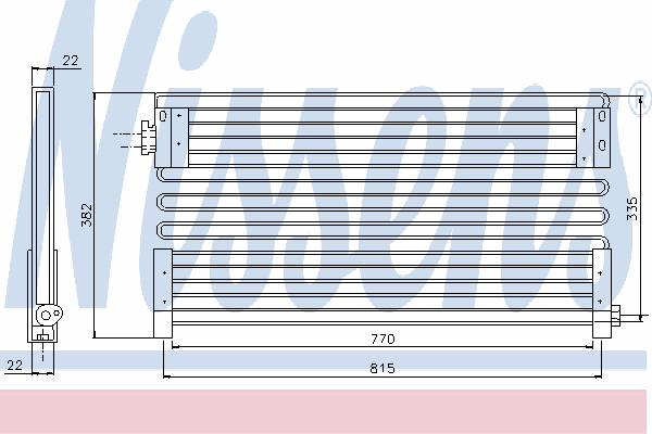 Радиатор кондиционера NISSENS 94403