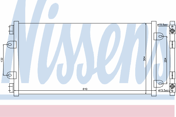 Радиатор кондиционера NISSENS 94438