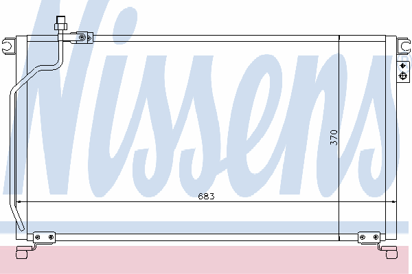 Радиатор кондиционера NISSENS 94501