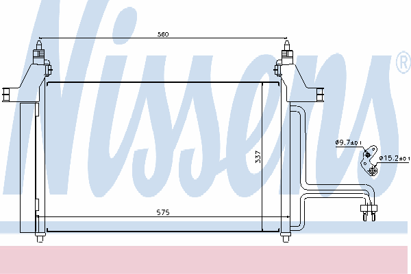 Радиатор кондиционера NISSENS 94610