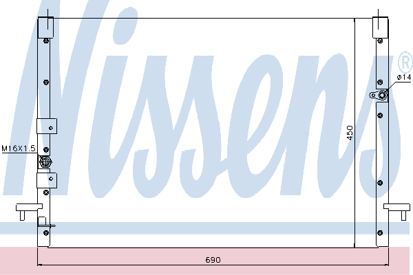 Радиатор кондиционера NISSENS 94685