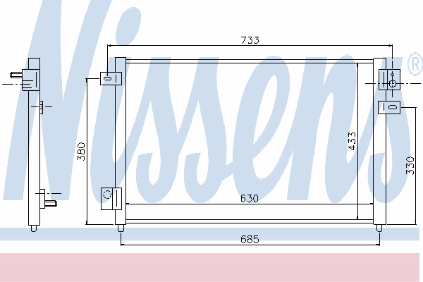 Радиатор кондиционера NISSENS 94717