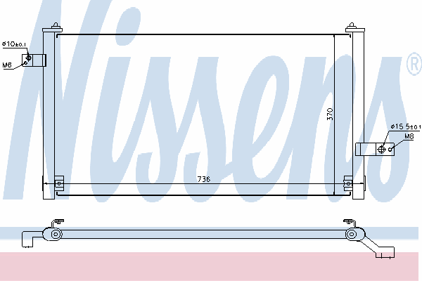 Радиатор кондиционера NISSENS 94847