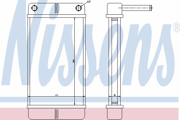 Радиатор отопителя NISSENS 71443