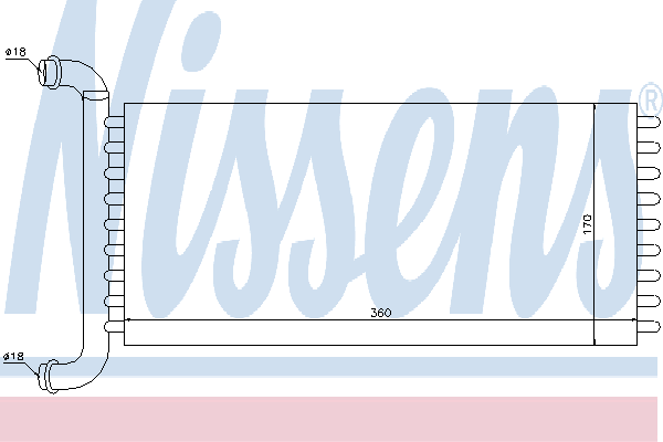 Радиатор отопителя NISSENS 72037