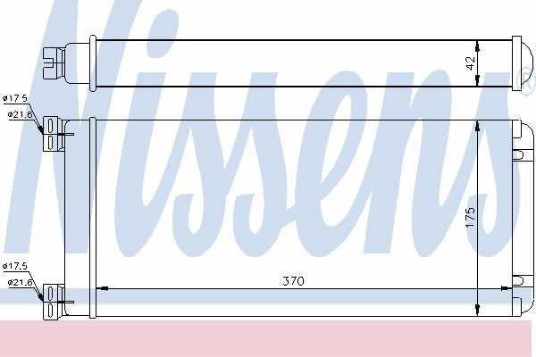 Радиатор отопителя NISSENS 71302