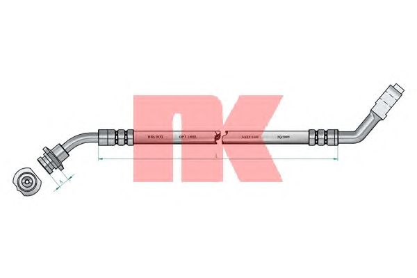 Тормозной шланг NK 852280