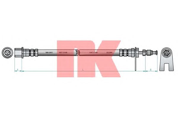 Тормозной шланг NK 853731