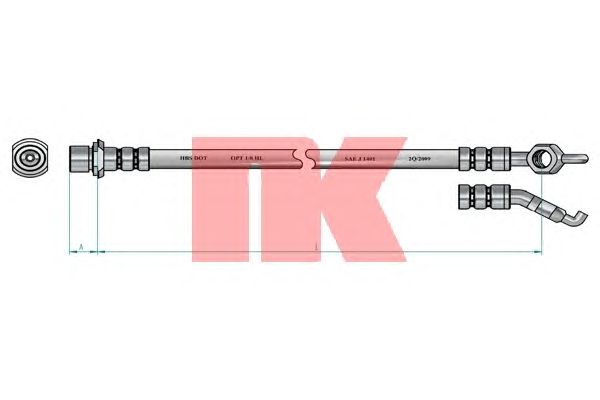 Тормозной шланг NK 8545150