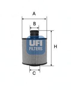 Масляный фильтр UFI 25.083.00