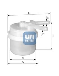 Топливный фильтр UFI 31.007.00