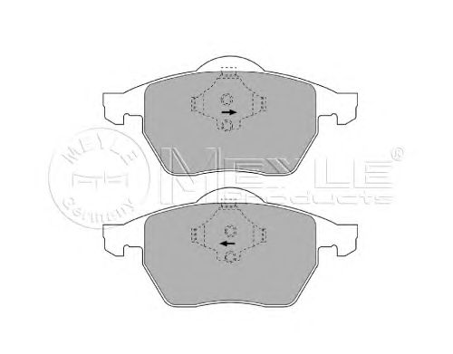 Тормозные колодки MEYLE 025 216 2419