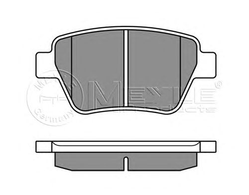 Тормозные колодки MEYLE 025 245 6317