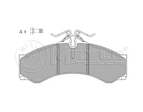 Тормозные колодки MEYLE 025 290 7620