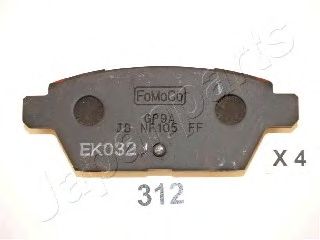 Тормозные колодки JAPANPARTS PP-312AF