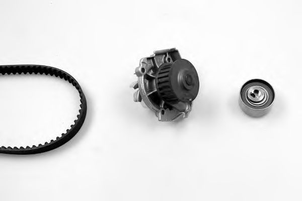 Помпа + комплект ГРМ HEPU PK10581