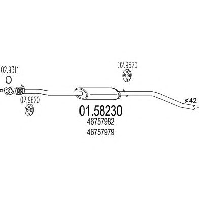 Резонатор MTS 01.58230