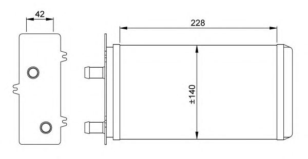 Радиатор отопителя NRF 53214