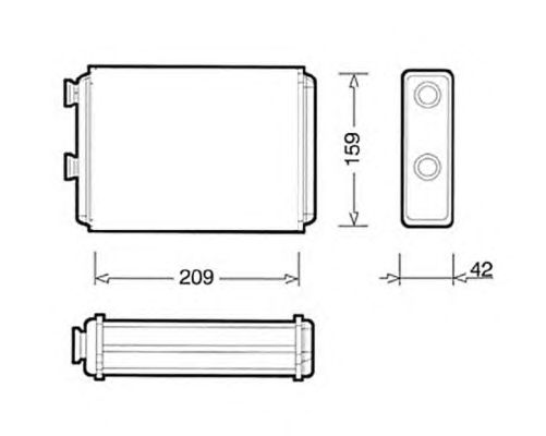 Радиатор отопителя NRF 53233