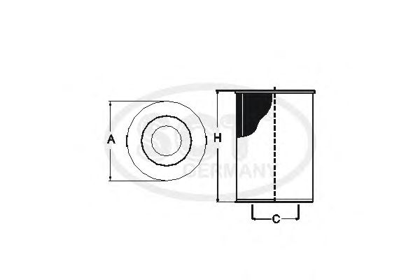 Фильтр масляный SCT SH 4791 P