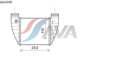 Интеркулер AVA QUALITY COOLING AIA4345