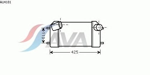 Интеркулер AVA QUALITY COOLING AU4181